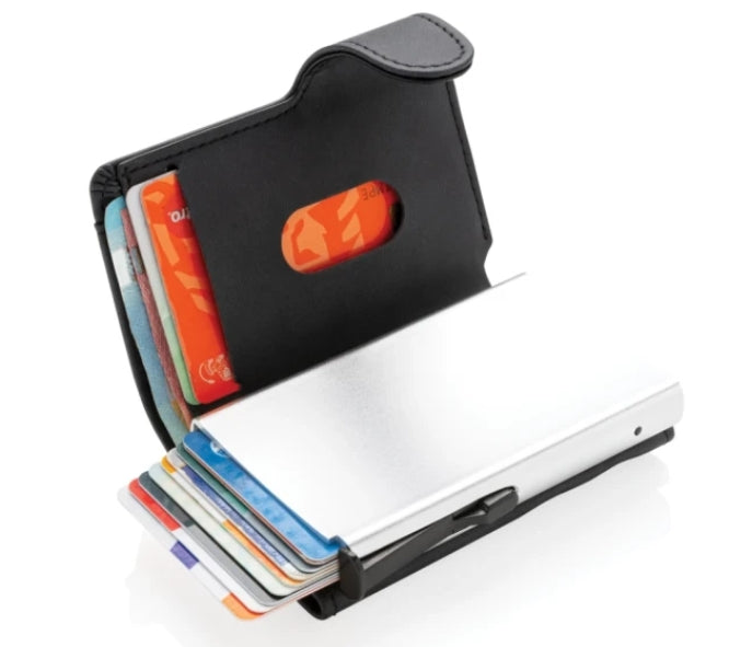 Aluminium RFID korthållare - gravyr ingår