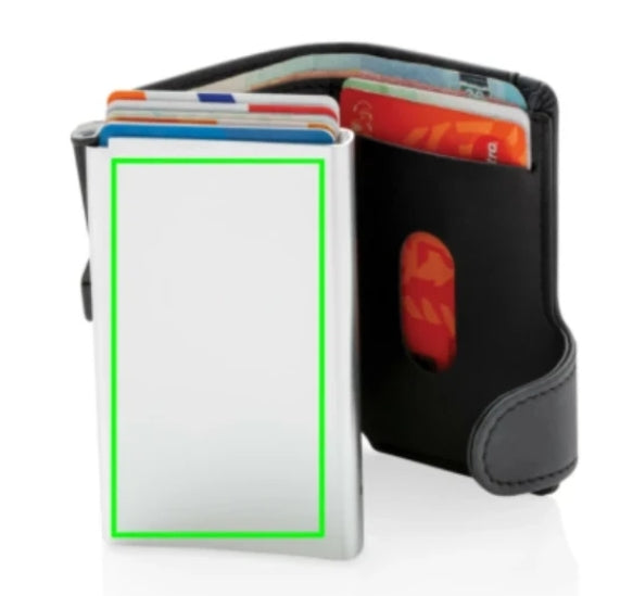 Aluminium RFID korthållare - gravyr ingår
